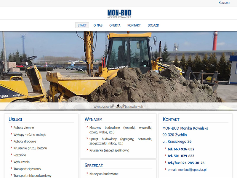 Zrzut ekranu strony Mon-Bud.com